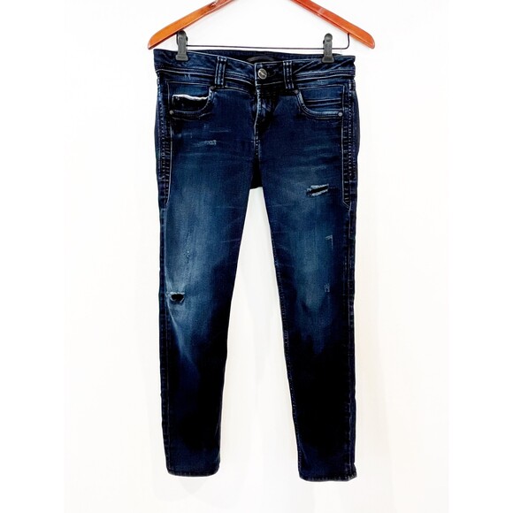 Americanino Dark Wash Skinny Jeans Chicago Azul Size 10 Talla Stretch - Picture 1 of 10